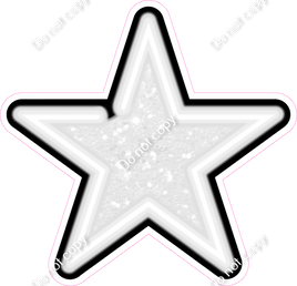 Neon Star - White - Sparkle