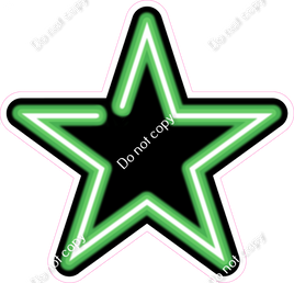 Neon Star - Lime Green