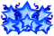 Blue Foil Star Panel