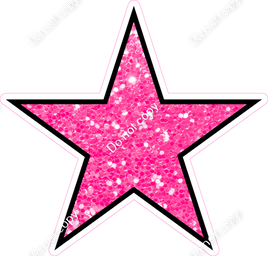 Sparkle - Bubblegum Star - Outlined