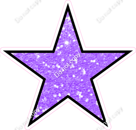 Sparkle - Lilac Star - Outlined