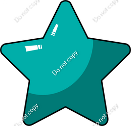 Cartoon Star - Teal