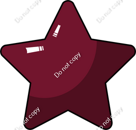 Cartoon Star - Burgundy