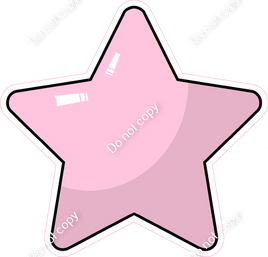 Cartoon Star - Baby Pink