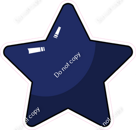 Cartoon Star - Navy Blue