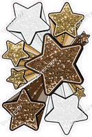 XL Star Bundle - Chocolate, Gold, White