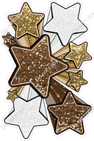 XL Star Bundle - Chocolate, Gold, White