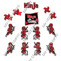 16 pc Ninja Theme