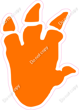 Orange Dinosaur Print