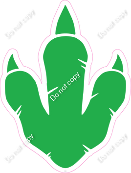 Green Dinosaur Print