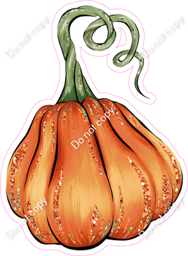 Orange Sparkle Small Pumpkin