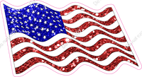 Sparkle American Flag Wavy w/ Variants