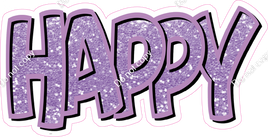 Split 35 - Lavender Sparkle Happy Birthday