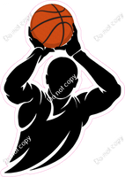 Basketball - Boy Shooting Silhouette