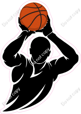 Basketball - Boy Shooting Silhouette