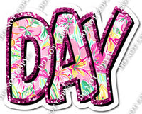 Split 35 - Pink Floral Happy Birth Day