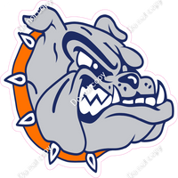 Red - Grey Bulldog General Mascot
