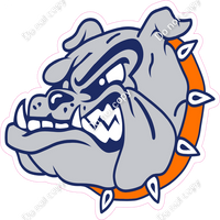 Red - Grey Bulldog General Mascot
