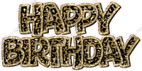 Pattern - Double Line Happy Birthday