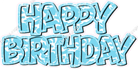 Pattern - Double Line Happy Birthday