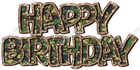 Pattern - Double Line Happy Birthday