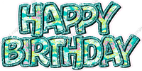 Pattern - Double Line Happy Birthday