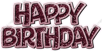 Sparkle Crushed Outline - Double Line Happy Birthday