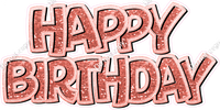 Sparkle Crushed Outline - Double Line Happy Birthday