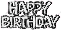 Sparkle - Double Line Happy Birthday