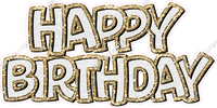 Sparkle - Double Line Happy Birthday