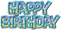 Pattern - Double Line Happy Birthday