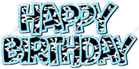 Pattern - Double Line Happy Birthday