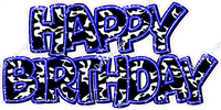Pattern - Double Line Happy Birthday