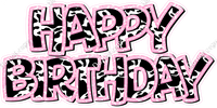 Pattern - Double Line Happy Birthday