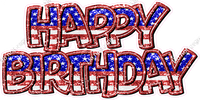 Pattern - Double Line Happy Birthday