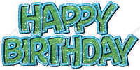 Sparkle - Double Line Happy Birthday