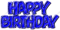 Flat Sparkle Outline - Double Line Happy Birthday