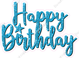 Caribbean - Cursive - Happy Birthday Statement