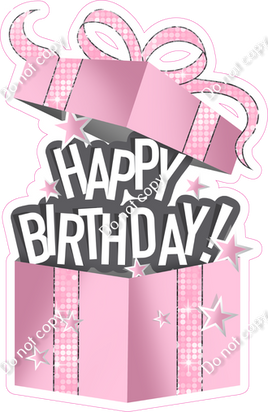 Disco - Baby Pink - Happy Birthday Present Statement w/ Variants