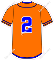 Orange Jersey with Numbers w/ Variants