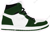 Hunter Green & White Shoe