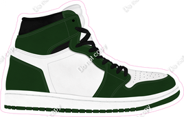 Hunter Green & White Shoe
