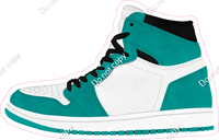 Teal & White Shoe