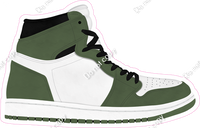 Sage & White Shoe