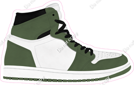 Sage & White Shoe