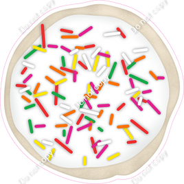 Sugar Cookie - White with Sprinkles