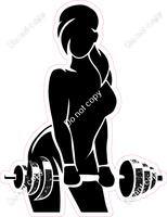 Female Weightlifting Silhouette 1