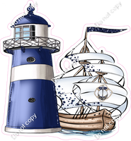 Lighthouse & Sail Boat