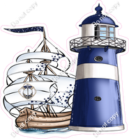 Lighthouse & Sail Boat