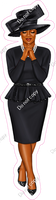 Church Lady - Black Dress - Dark Skin Tone w/ Variants